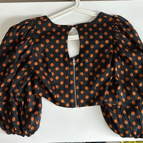 Polka dot scoop top - Picture 3 of 3